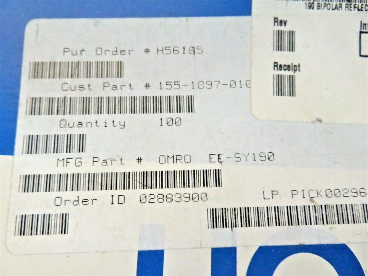EE-SY190 OMRON DIFFUSE PHOTOELECTRIC LINEAR SENSOR 0.05-0.60mA 2-PC LOT