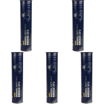 5x400g Original MANNOL Universalfett 8103 EP-2 Multi-MoS2 Grease