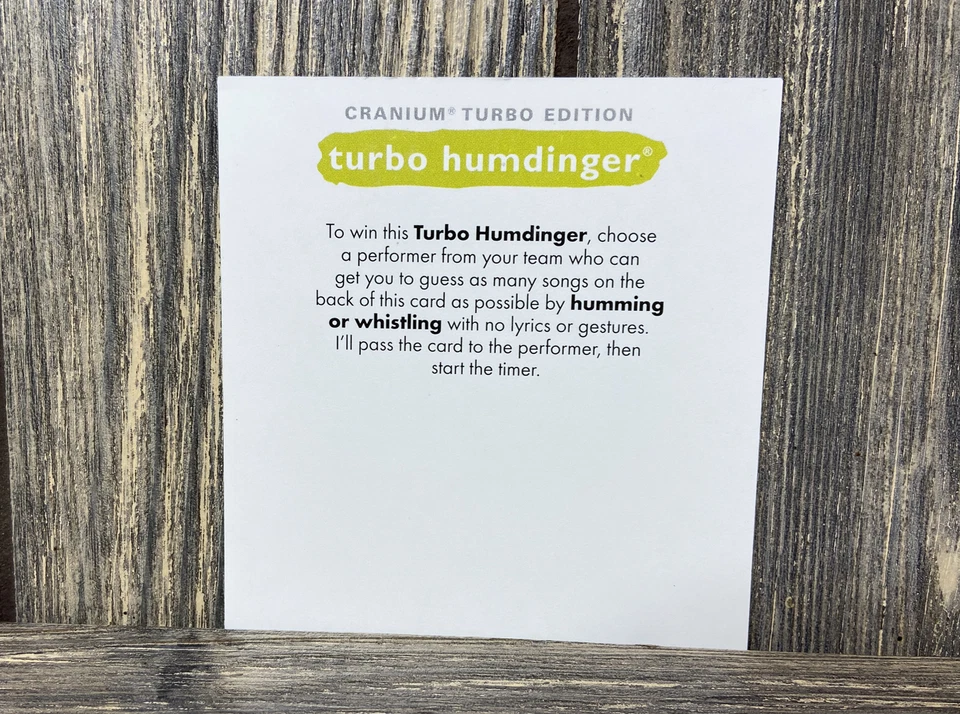 Piezas de repuesto de tarjetas Cranium Turbo Edition Green Turbo Rally 2004 Foto 3 de 3