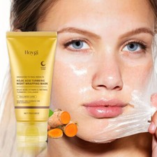 Kojic Acid Turmeric Night Wrapping Mask Overnight Wrapping Peel Off Facial Mask