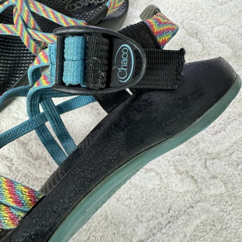Chaco Blue Yampa Fiesta Rainbow Multi-Color Hiking Water Sandals Women's Size 6 - Picture 6 of 15
