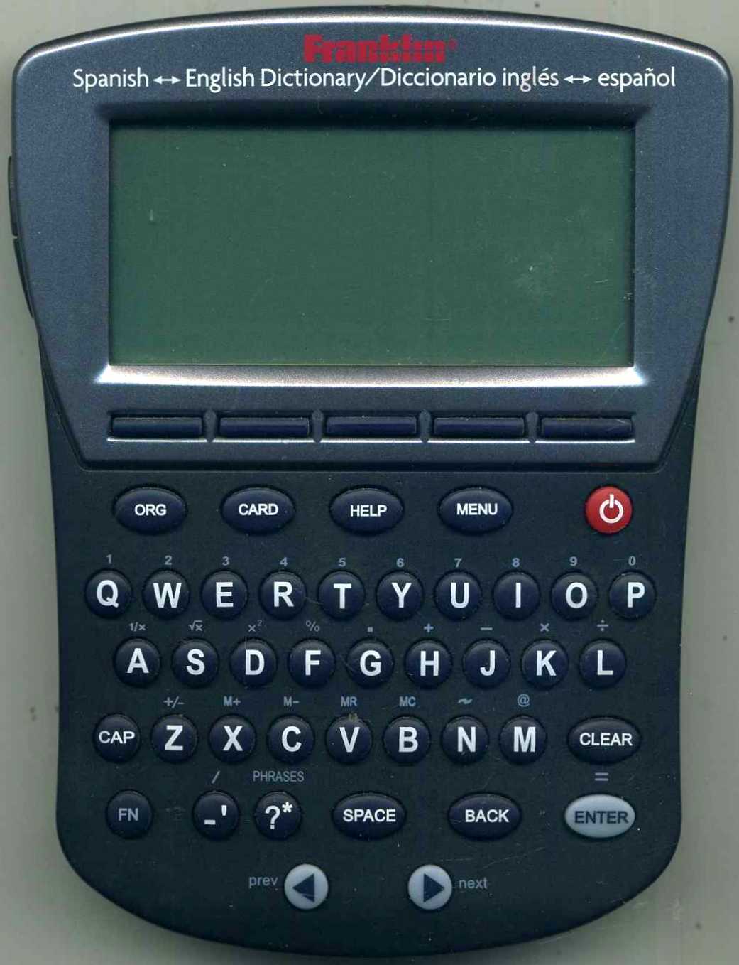 Franklin Spanish/English Electronic Dictionary DBE1470 eBay