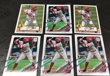 Lot Of 6 Jo Adell.Topps MLB Baseball ROOKIE Cards 4 BASE ROOKIES #43 & 2 INSERTS