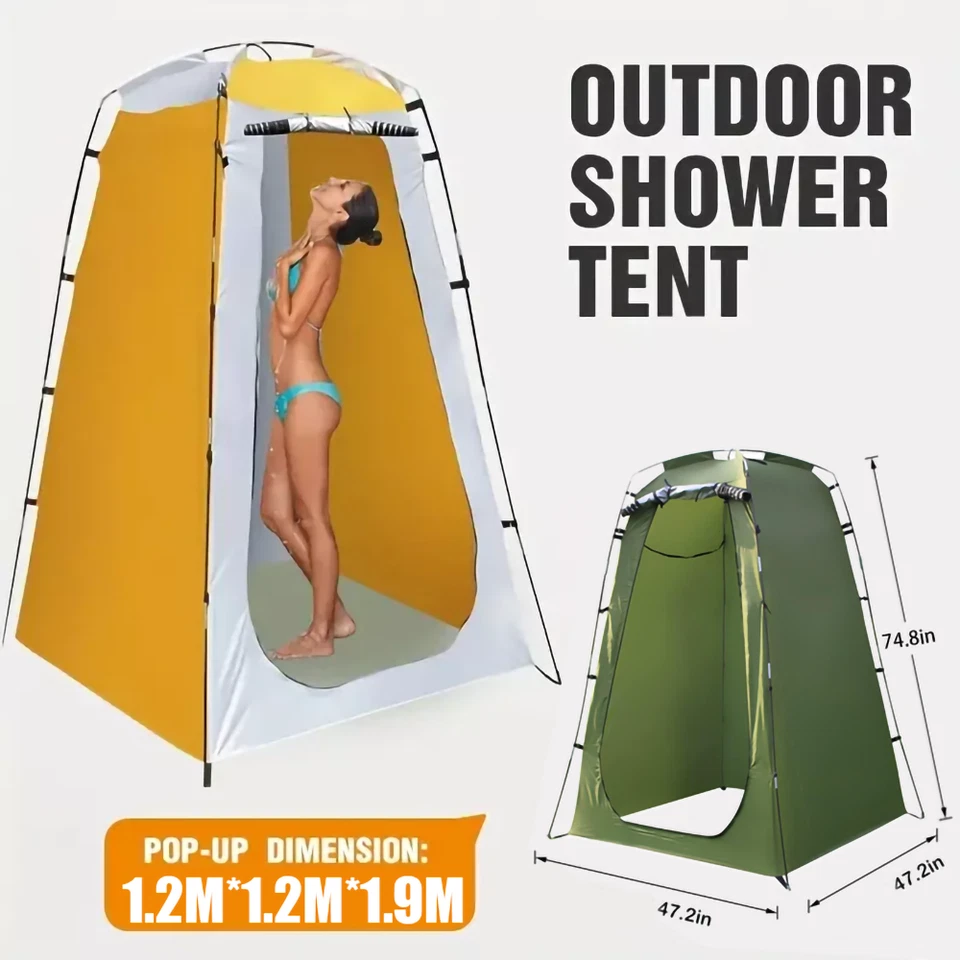 Tienda de privacidad emergente portátil al aire libre camping ducha inodoro vestuario senderismo Foto 2 de 4