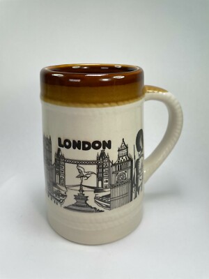 London England Beer Stein Mug City Landmark Sight 24oz Souvenir Drinking Cup C52