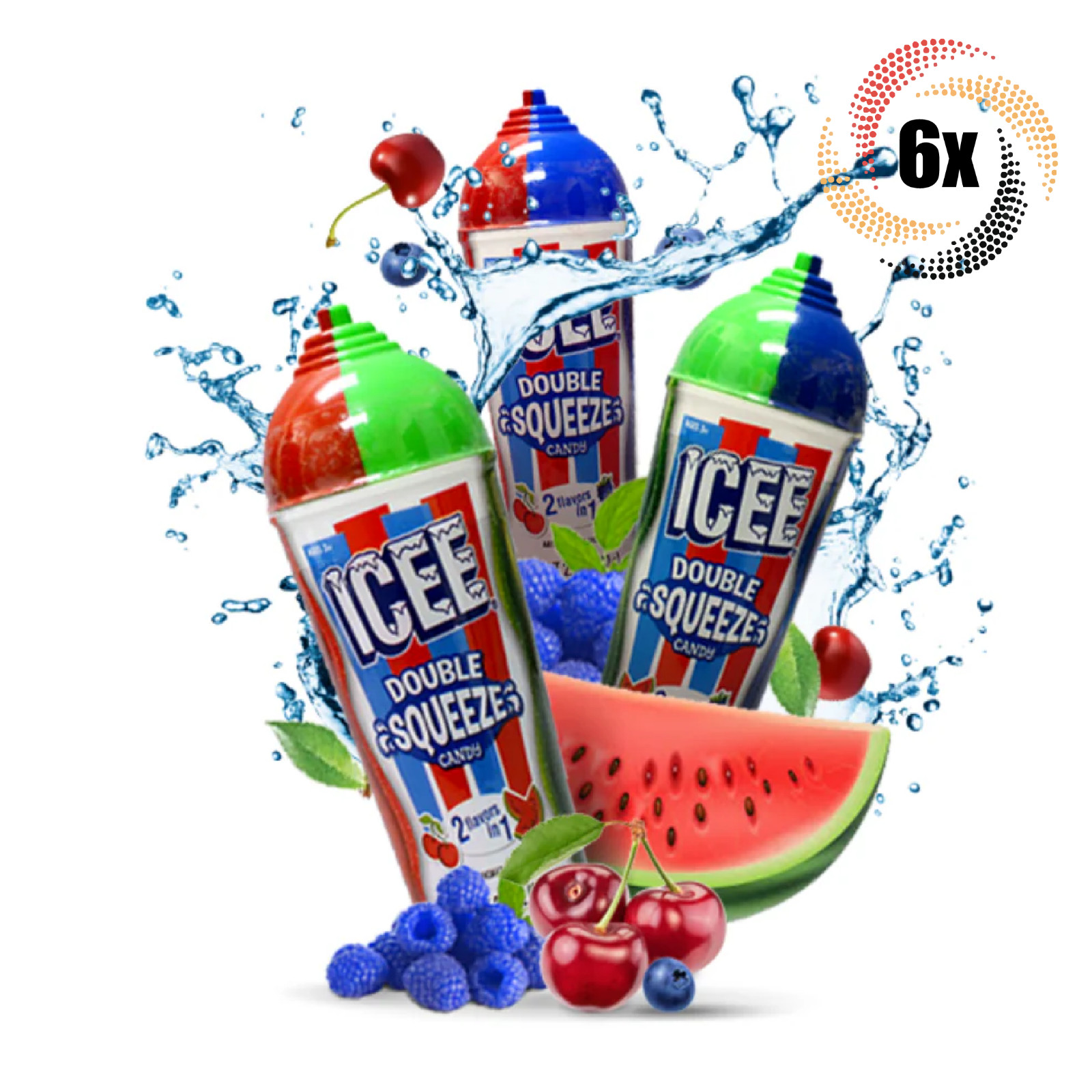 6 стаканчиков Kokos Icee Ассорти из 3 вкусов конфет Новинка с двойным отжимом 28 унции 5390₽