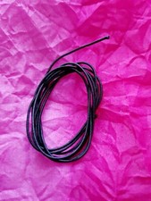 1.2mm (1 metre) black white round cord THIN elastic hats beading sewing crafts