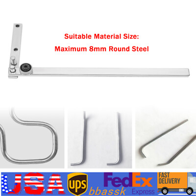 Hand Bender Manual Bending Bender Mini Universal Flat Bar Rod Bender 0-180°
