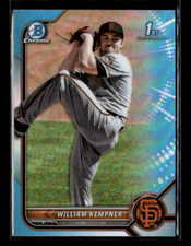 2022 Bowman Draft #BDC-3 William Kempner Chrome Sky Blue Refractor