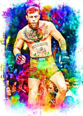 2022 CONOR McGREGOR 2/5 ORIGINAL PRINT ART SKETCH CARD ARTIST SIGNED