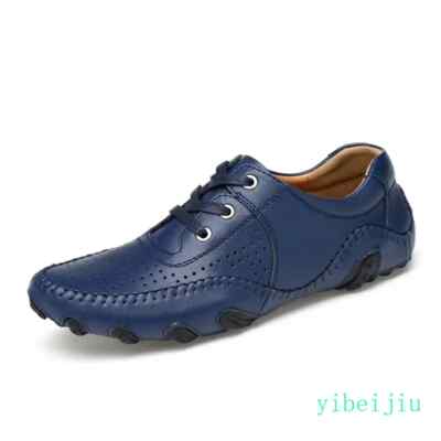  Mens Flat Comfort Loafers Moccasins Casual Leather Shoes Running Hollow Outdoor