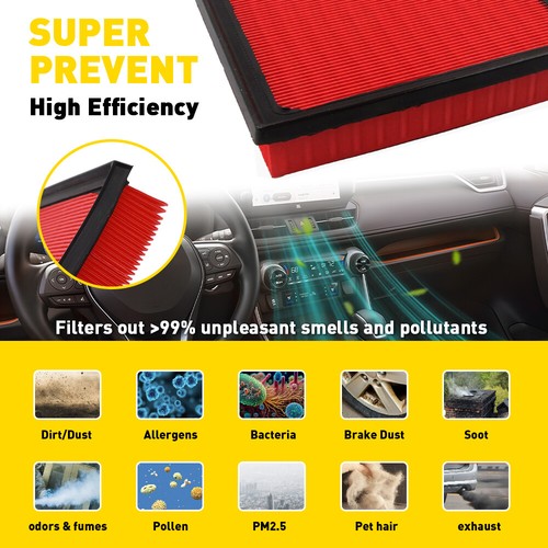 Engine Cabin Air Filter Impurity Filtering For 2019-22 LEXUS TOYOTA ES350 RAV-4 - Imagen 4 de 19