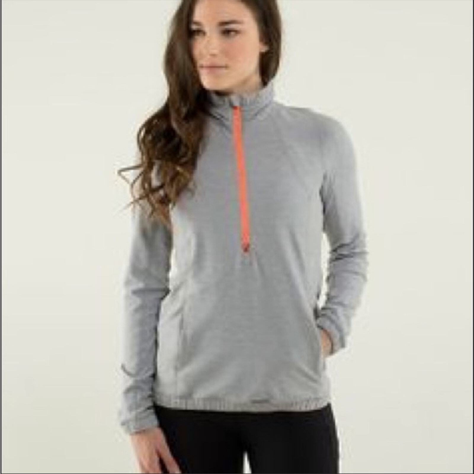 Lululemon Forthright 1/2 Zip Pullover Jacket Grey… - image 1