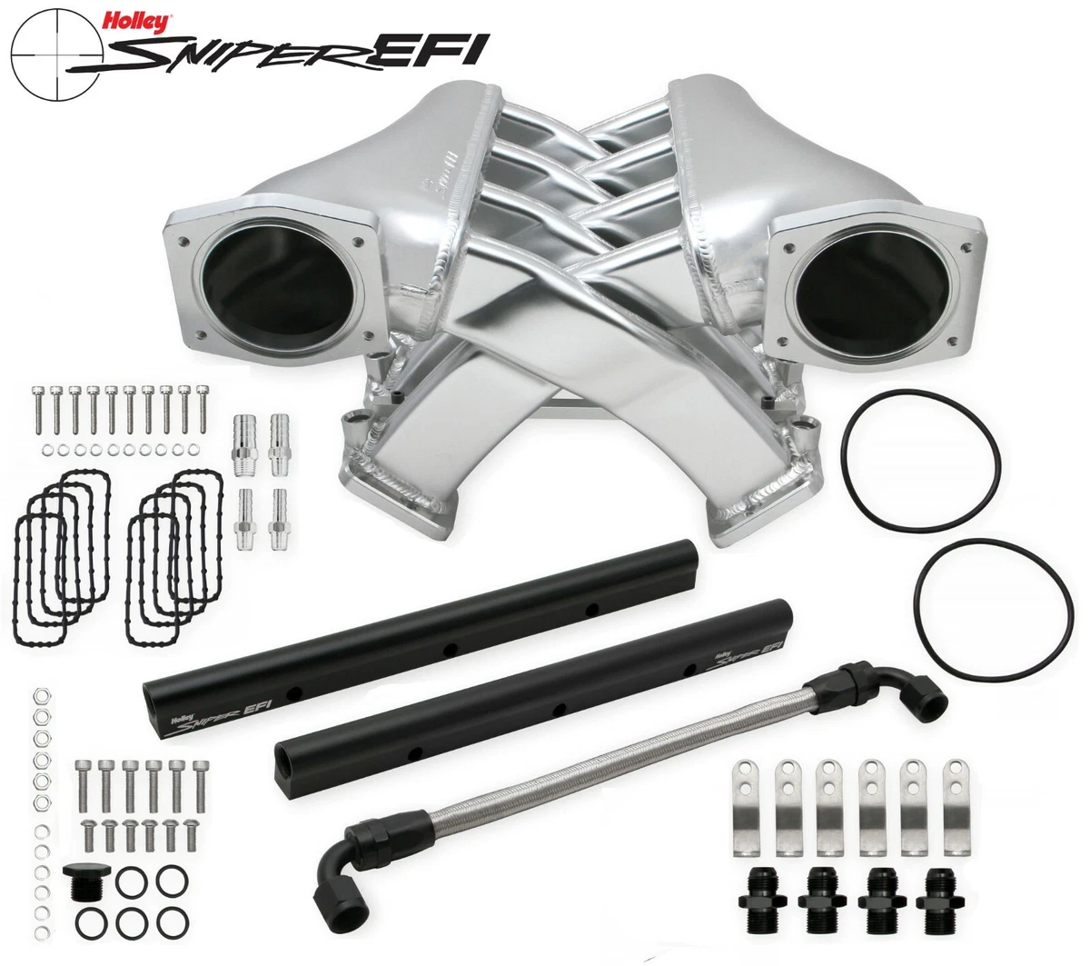 Holley Sniper EFI 820241 Fabricated Dual Plenum Intake Manifold 102mm LS1 LS2