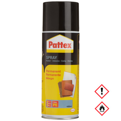 Pattex Power Spray permanent Hohe Klebekraft FCKW und CKW frei 400ml