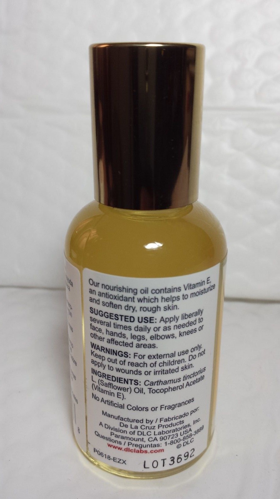 VITAMIN E OIL DE LA CRUZ 15,000 IU 2.2 FL OZ (65 ML) MADE USA DRY ROUGH