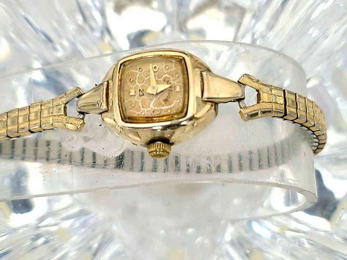 Vintage Lord Elgin 23 jewels 14K GF 740 movement Gold-Dial Womens