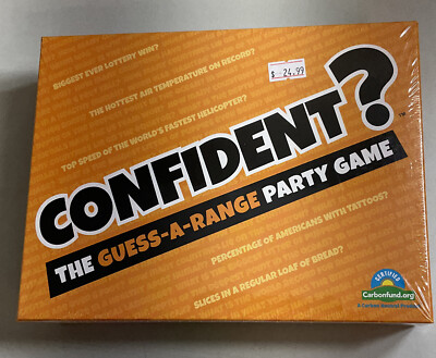 Confident? the Guess-A-Range Party Game USA Edition 2-30 Players Trivia New