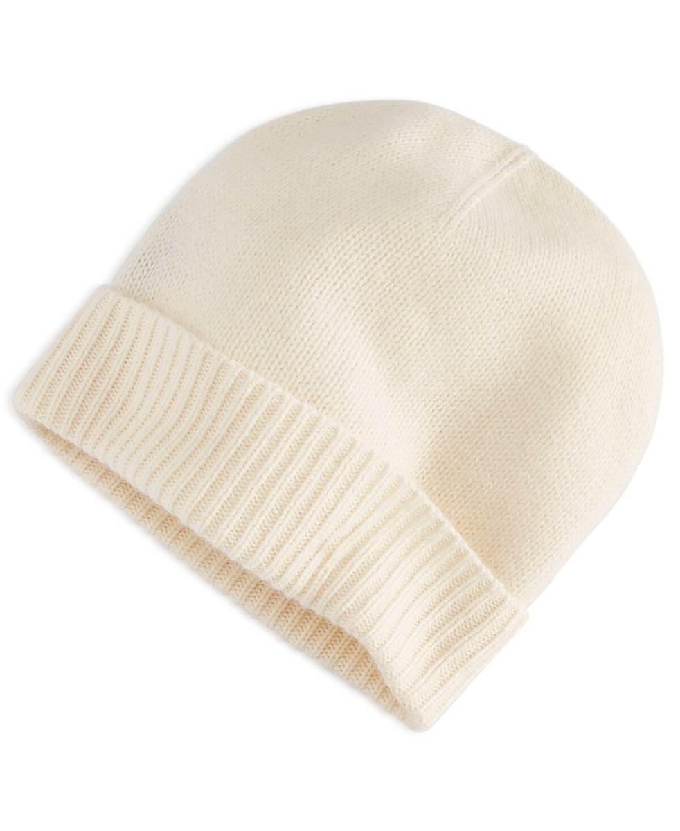 Charter Club 100% Cashmere Cuffed Beanie, Bianco Crema | eBay display picture 1