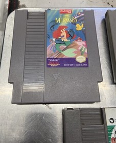 TESTED!!! METAL GEAR - THE LITTLE MERMAID - QUARTERBACK COMBO GAMES NINTENDO NES