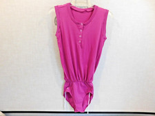 Vintage DANSKIN Purple Blouson Leotard OnePiece Cotton Blend Size Small USA NWOT