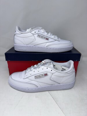 Women's Reebok Club C 85 Athletic Shoes White Light Grey BS7685 Size 9