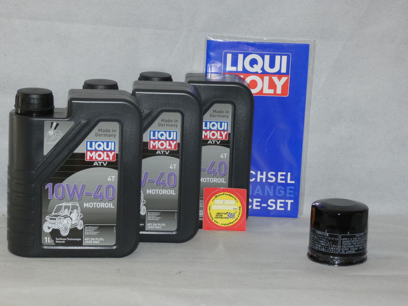 Oil change set Yamaha YFM 700 Grizzly 2009-2012 engine oil oil filter Liqui Moly