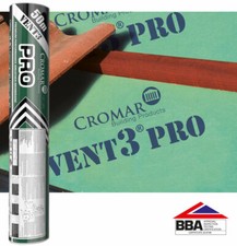 Vent 3 PRO BBA Breathable Roofing Underlay Breather Felt Membrane Cromar