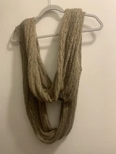 Infinity scarf Tan Knit Long SKU A 42