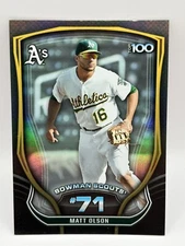 2015 Bowman Scouts' Top 100 Matt Olson #BTP-71 Oakland Athletics NM