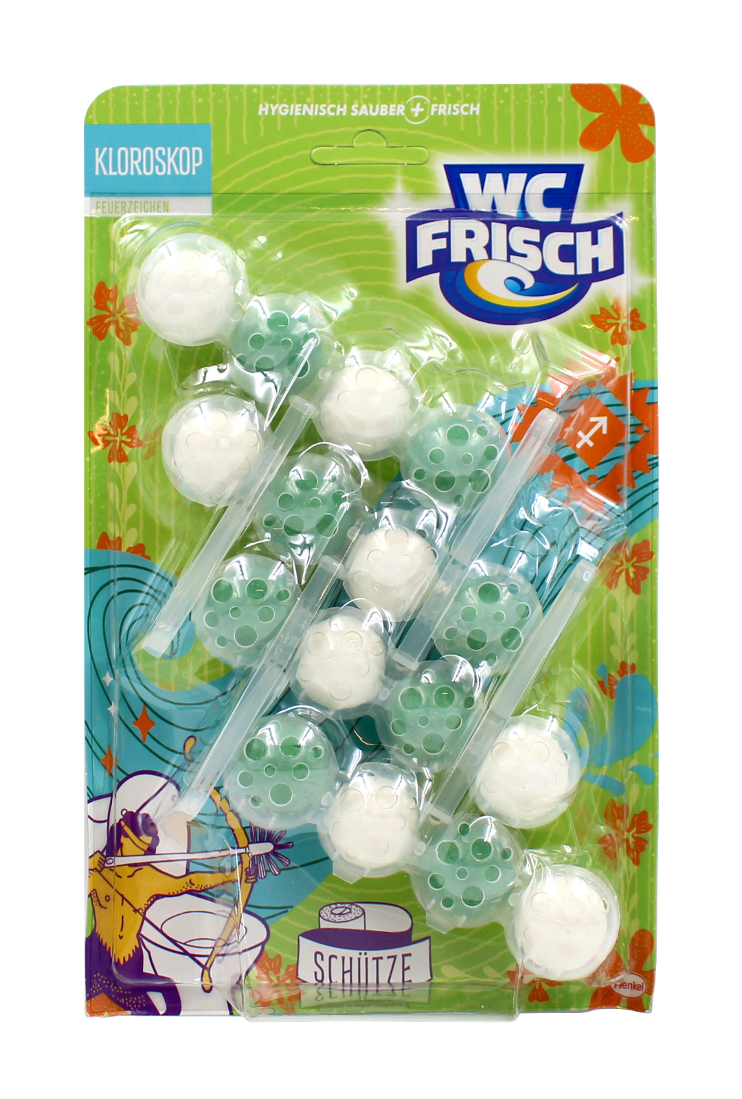 WC Frisch Kloroskop Feuerzeichen Schütze WC Stein , 4x50g EAN4015200034836