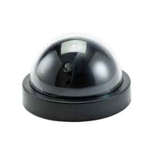 Dome Shaded Surveillance Camera With LED Sensor Light Security Fake Dummy
