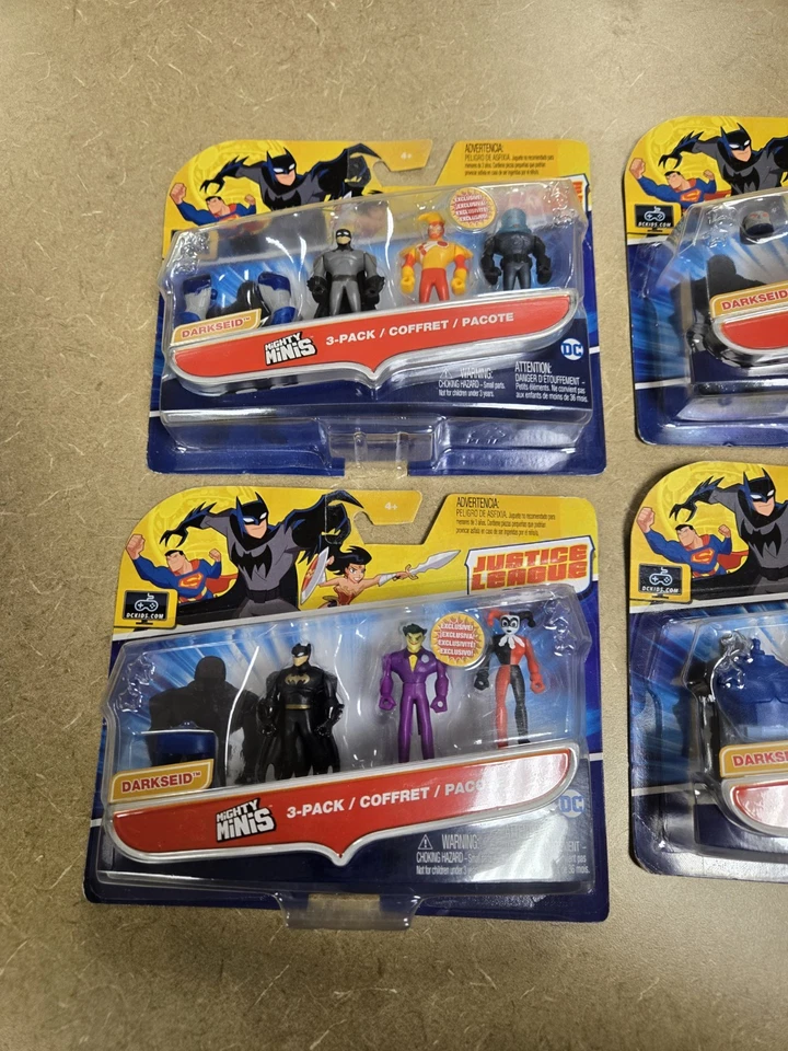 DC JLA Mighty Minis Mattel 2016 Darkseid BAF Lot 4 DWM44 45 46 47 Complete Set - Image 3 of 4
