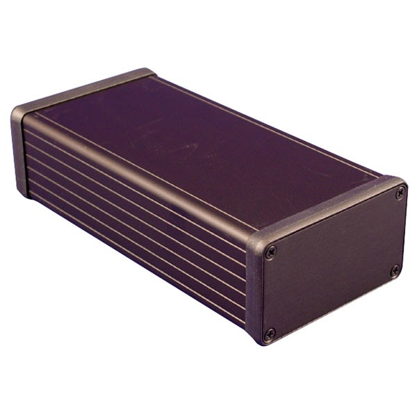 Hammond Extruded Aluminium Enclosure 162 x 78 x 43mm Black