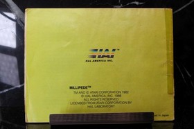 NO GAME- Millipede  Authentic Manual ONLY! Nintendo NES