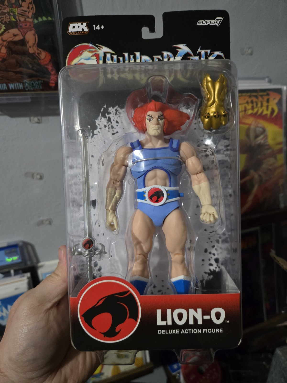 Lot 4 Super7 Thundercats Deluxe 7" Action Figures Lion-O Tygra Cheetara Monkian