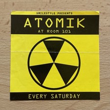 Atomik at Room 101 Rave Flyer 90s Techno Hard House Newcastle-Under-Lyme Denis