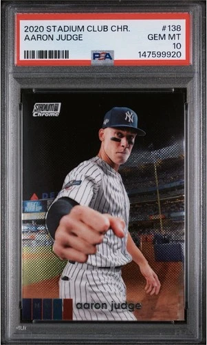 2020 Topps Stadium Club Chrome Aaron Judge PSA 10