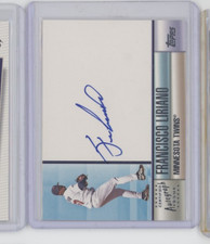 2006 TOPPS FRANCISCO LIRIANO RC ROOKIE AUTO AUTOGRAPH BOLD ON CARD SP