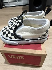 Vans Toddler Slip On V Classic Checkerboard Baby Shoes Sz 4.5 TD