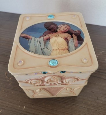 Vtg Blackshear Willitts design Ebony Visions Lovers Keepsake Box 