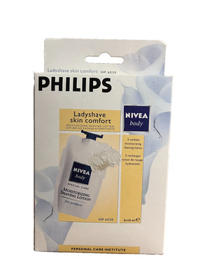 Philips Ladyshave Skin Comfort HP6030 Nivea Body 5x18ml Lotion