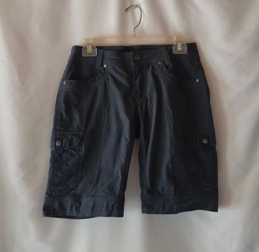 Kuhl Splash Shorts 11" Vintage Patina Gray Cargo Hiking Outdoor Size 4 NWOT