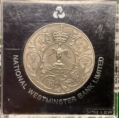 1952-1977 Queen Elizabeth II Silver Jubilee Commemorative Coin In