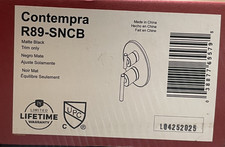 Pfister R89-SNCB Contempra Pressure Balanced Valve Trim Only- Matte Black *READ*