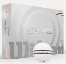 New Wilson Staff Duo Soft Track 360 Golf Balls 1-Dozen White