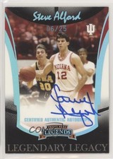 2006-07 Press Pass Legends Legendary Legacy Platinum /25 Steve Alford Auto fm0