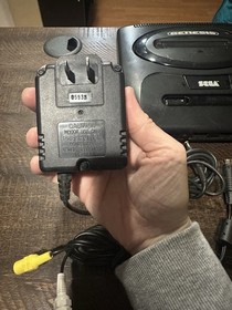 Sega Genesis Model 2 System W/ Sonic The Hedgehog 2 Game Hookups & 1 Controller