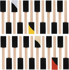 1 Foam Paint Brushes, 1 Inch Foam Brush Set Pack of 24, High Density Foam Used