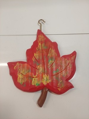 Seasons Of Change Hanging Wood Painted Decor Decoration Leaf Fall Autumn 